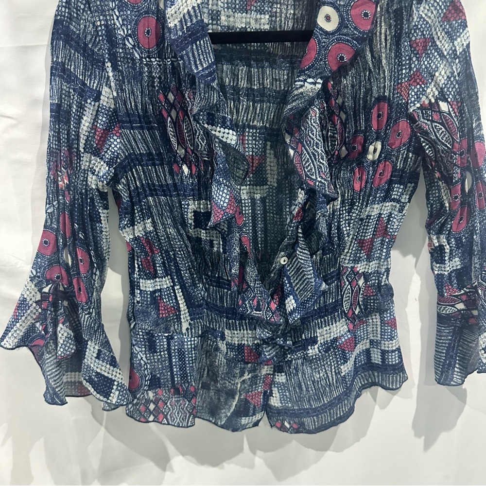 Jaipur Boho Ruffle Blouse - Picture 4 of 11
